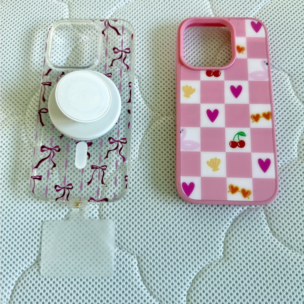 Two iPhone 16 Pro Magnetic Phone Cases &  MagSafe Popsocket